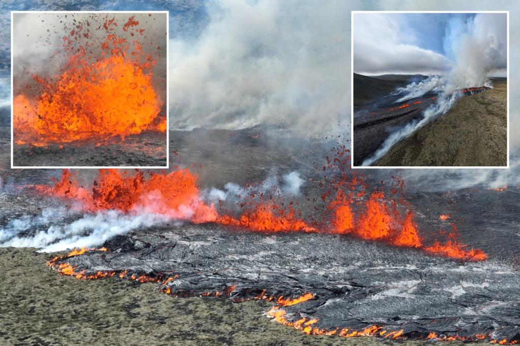 Icelandic Volcano Continues to Erupt Near Capital for Third Consecutive Year