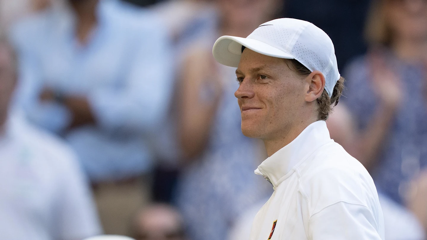 Featured image for Tennis Rivals Sinner and Alcaraz Share Lighthearted Wimbledon Moment