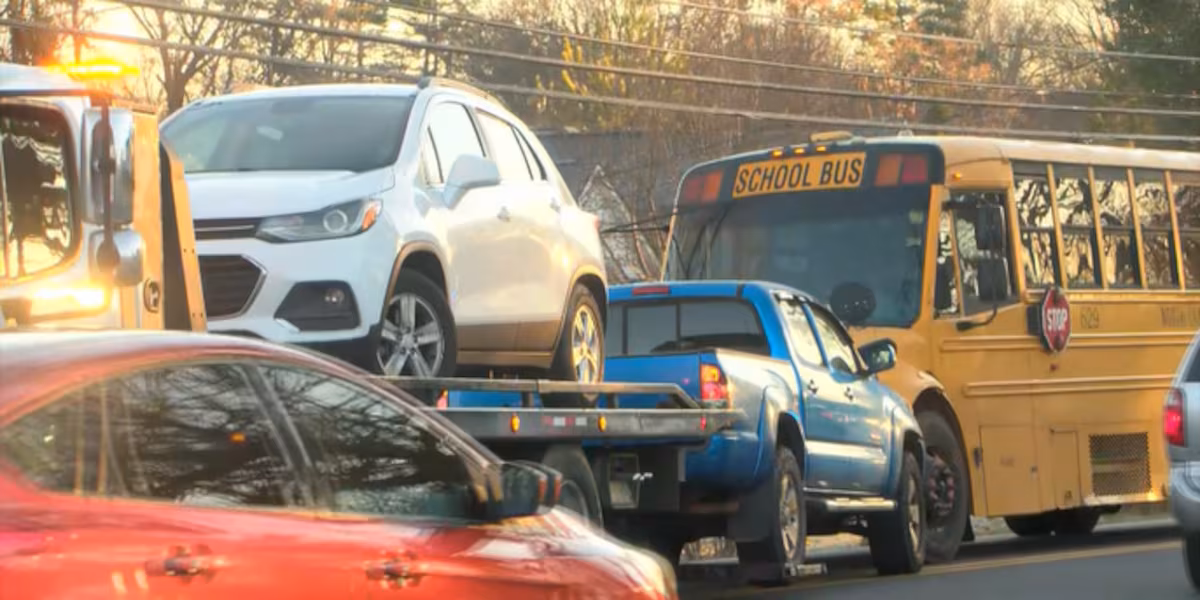 Featured image for "School Bus Crash in West Charlotte Injures 9 People, 8 Students Hospitalized"