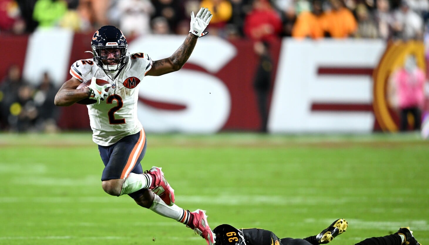 Featured image for Bears' DJ Moore Hospitalized After Win Over Commanders