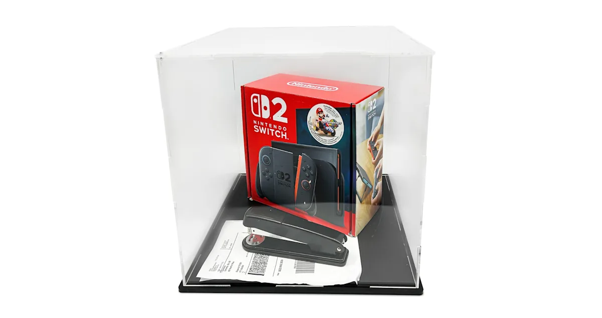 GameStop Auctions Off Infamous Nintendo Switch 2 Damaged by Stapler