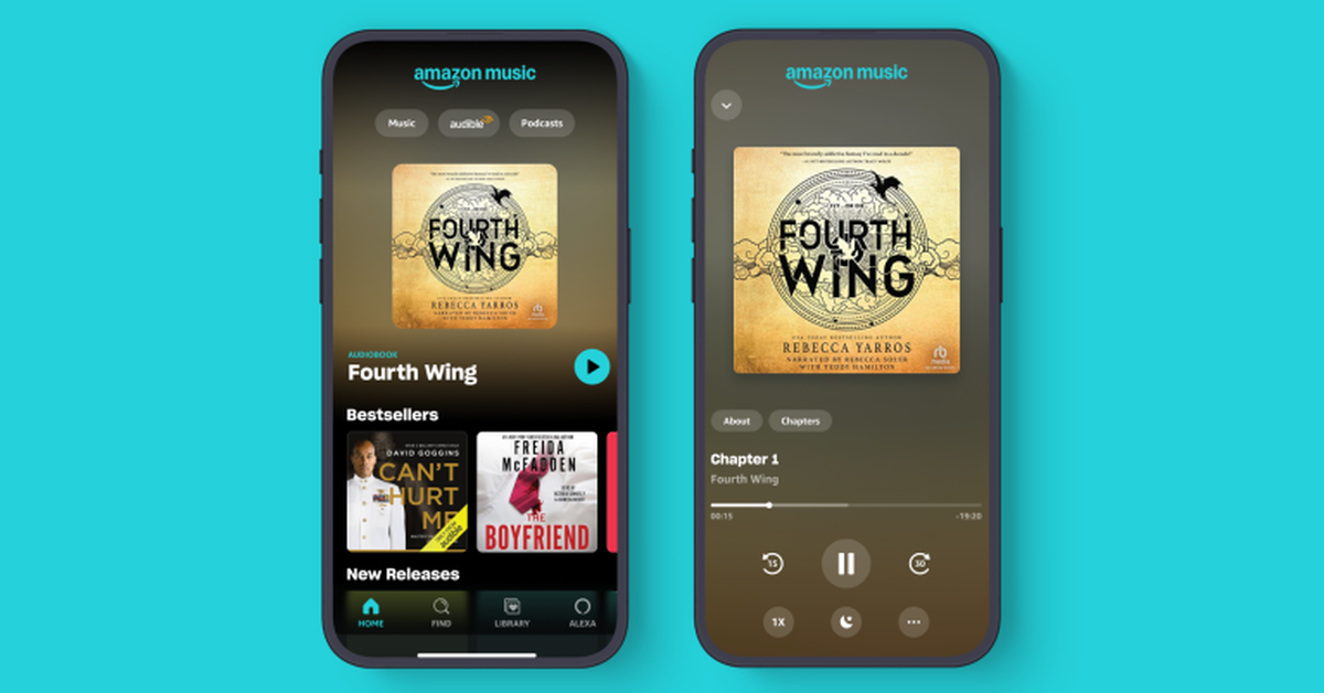 Featured image for Amazon Music Unlimited Offers Free Monthly Audiobook from Audible