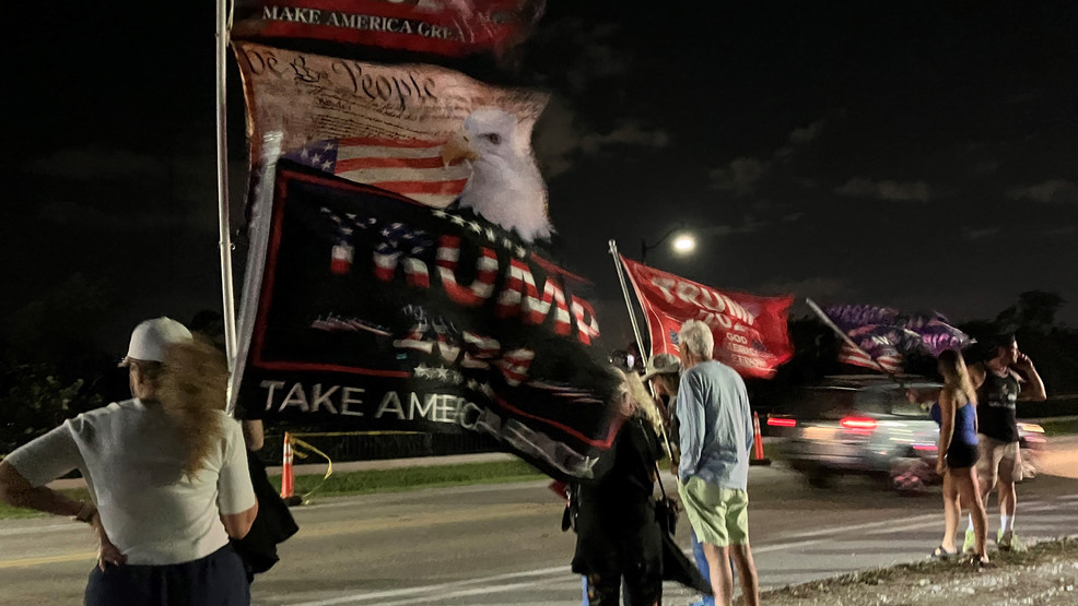 Protesters Gather Near Mar-a-Lago in Support of Trump Amid Indictment