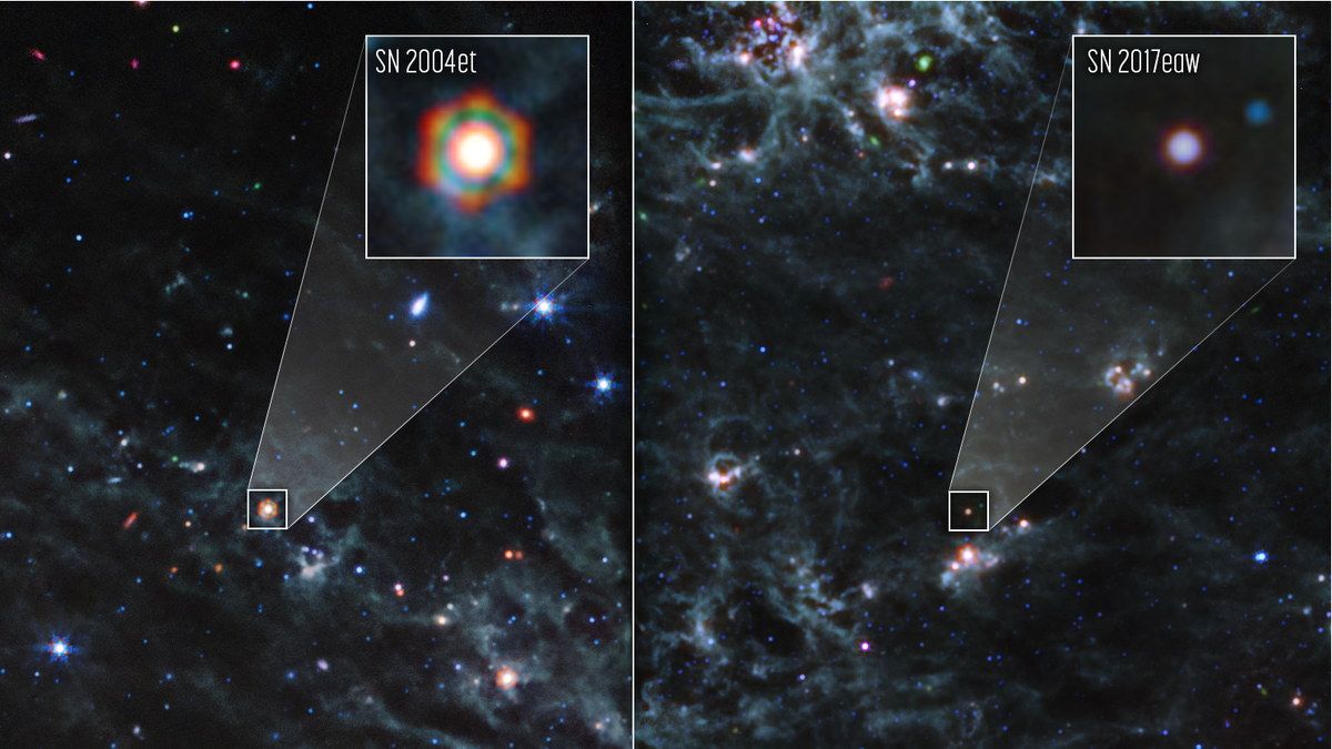 "Webb Telescope Discovers Early Universe's Fuel in Supernovae Debris"