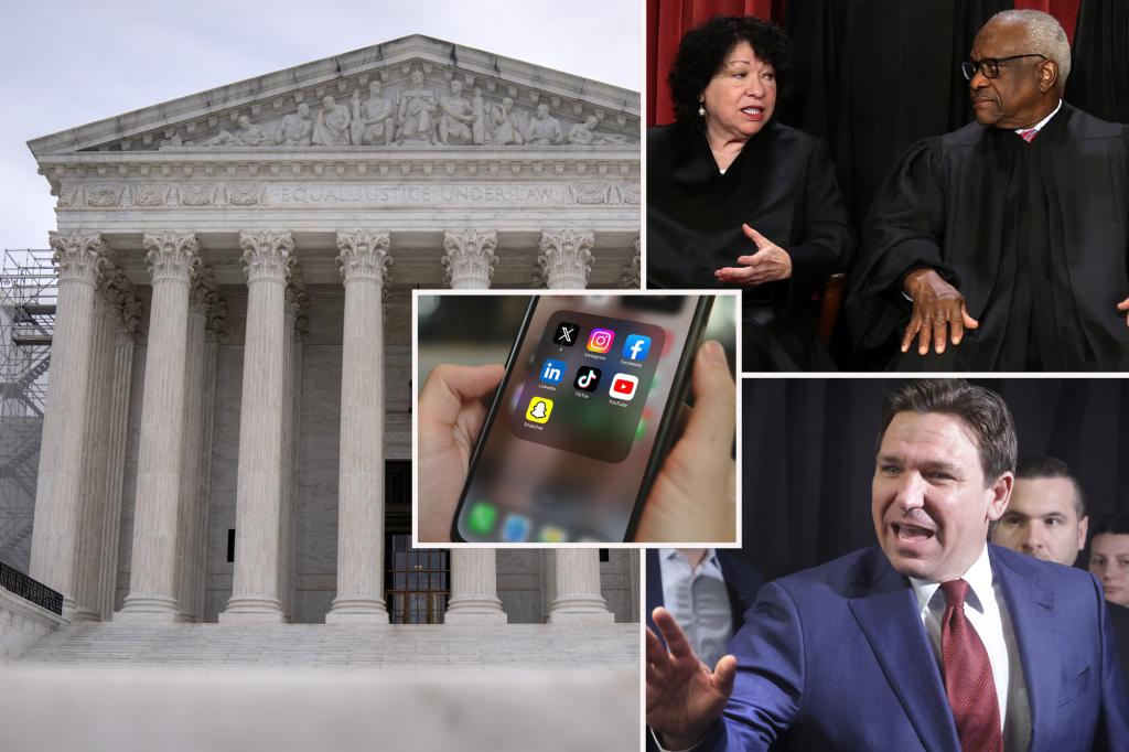 Featured image for "Supreme Court Divided Over Landmark Social Media Regulation Cases"