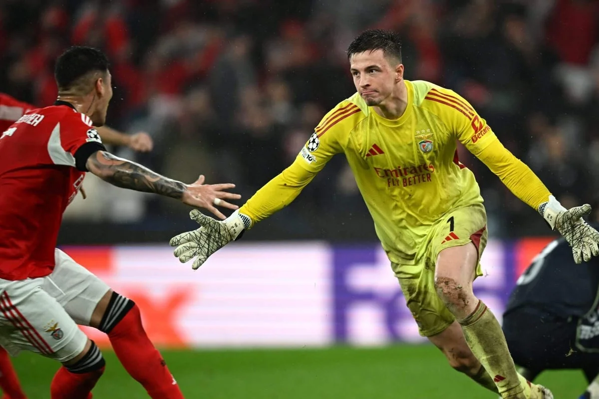 Trubin’s stoppage-time header seals Benfica’s dramatic win over Madrid into the playoffs