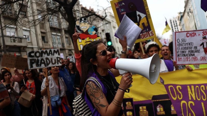 Portugal's Housing Crisis Sparks Massive Protests.