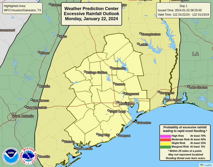 "Houston Braces for Multiday Heavy Rain and Flash Flood Threat"
