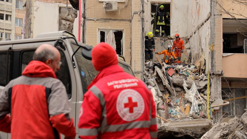 "Russian Drone Strike Kills 7, Including Children, in Odesa Apartment Block"