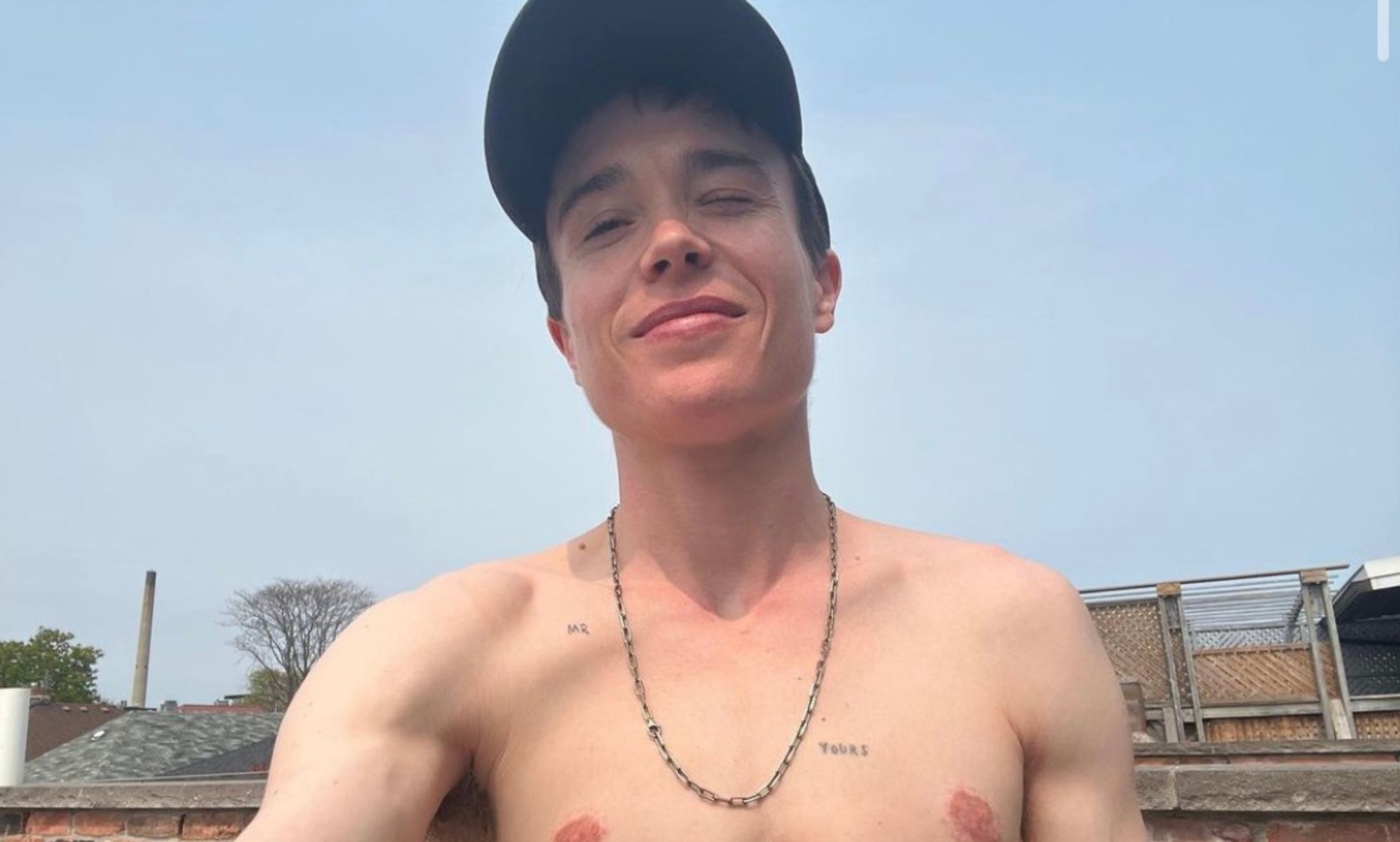 Elliot Page Embraces Gender-Affirming Care and Transjoy in Shirtless Photo