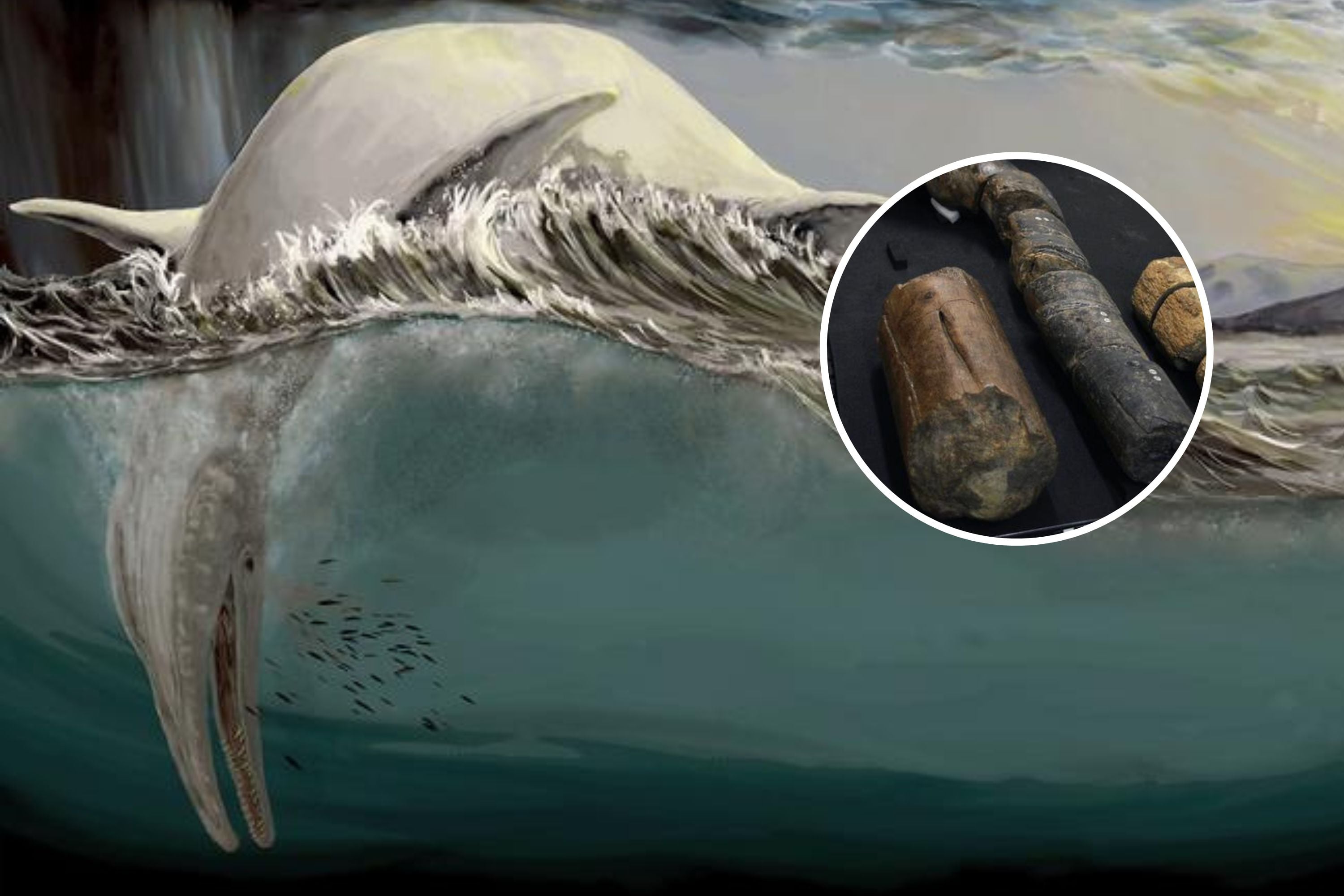 Featured image for "Paleontologists Identify Mysterious 150-Year-Old Bones as Giant Ichthyosaur Jaws"