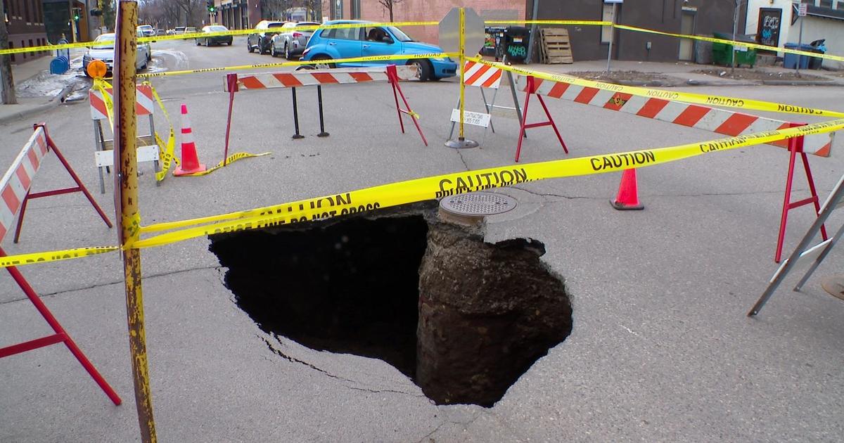 Featured image for Massive sinkhole causes chaos in Uptown Minneapolis.