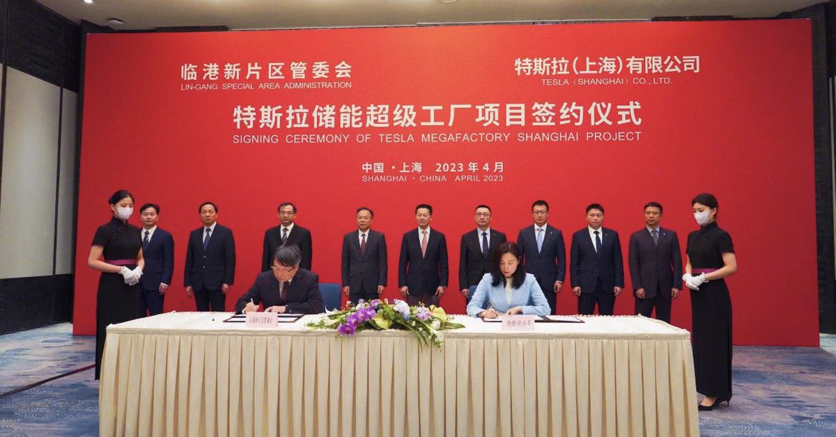 Tesla to Construct Megapack Factory in Shanghai for EV Production