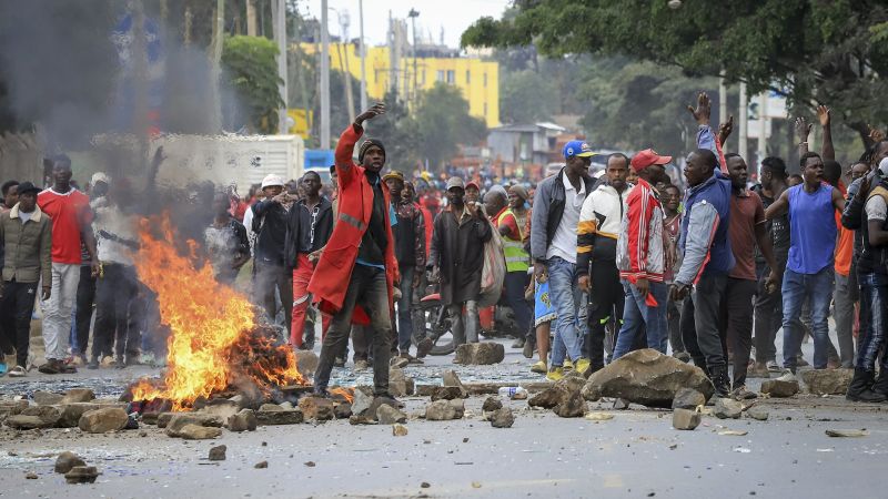 "Kenya's Nationwide Protests Erupt in Anger and Chaos Over Rising Cost of Living"