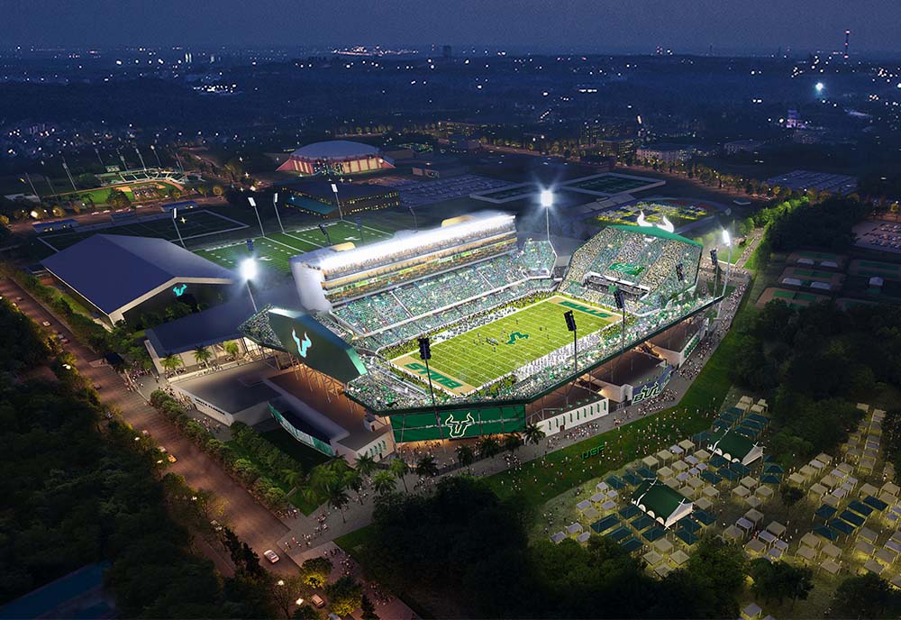 Featured image for "USF Unveils Stunning Stadium Renderings and Receives $6 Million Donation"