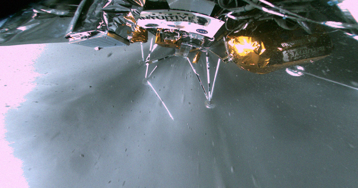 Featured image for "Devastating Images Reveal Extensive Destruction of NASA's Lunar Lander"
