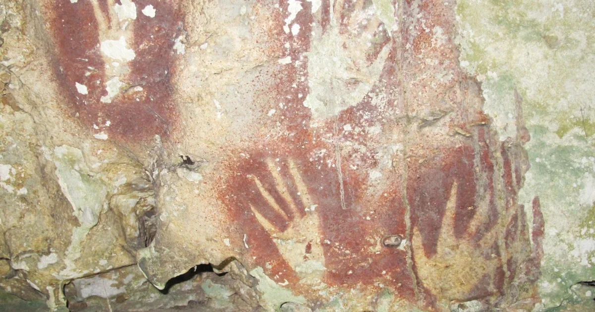 Indonesia's ancient hand stencils reveal oldest cave art at 67,800 years