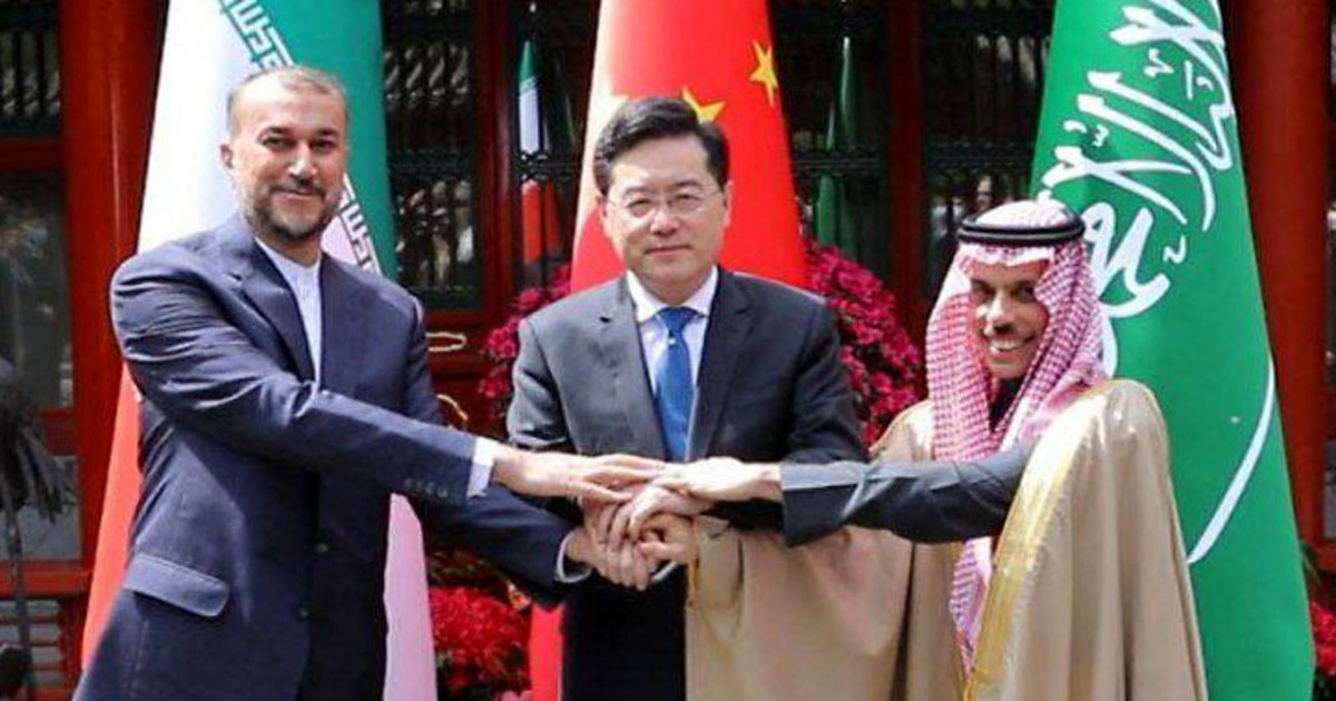 Iran and Saudi Arabia reconcile in China-mediated talks.