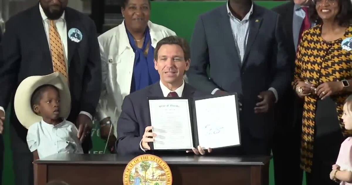DeSantis signs anti-immigration bill and secures funding for migrant relocation program.