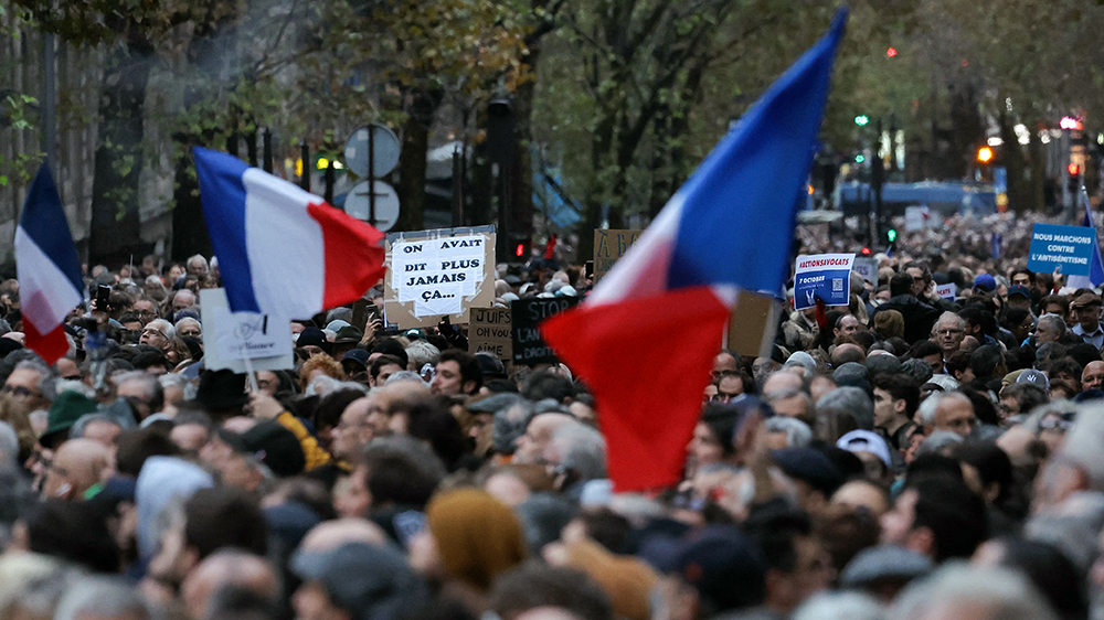 Massive French March Against Antisemitism Unites 180,000 People