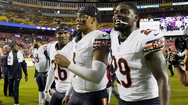 "Chicago Bears Break Losing Streak, Fields and Moore Shine"
