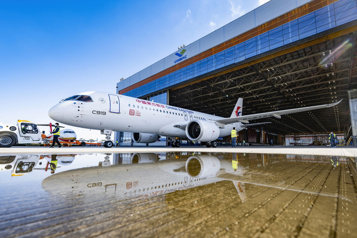 Featured image for China's COMAC C919 makes historic maiden commercial flight.