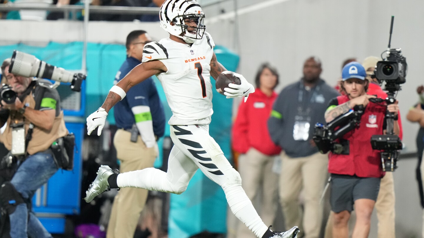 Featured image for Ja'Marr Chase Embraces Villain Role with Disrespectful Touchdown Celebration against Jaguars