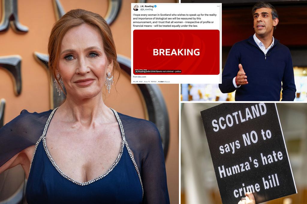 Featured image for "JK Rowling Challenges Hate Speech Law in Scotland, Escapes Arrest"