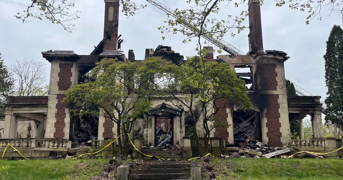 Historic Dayton Mansion Destroyed in Massive Fire.