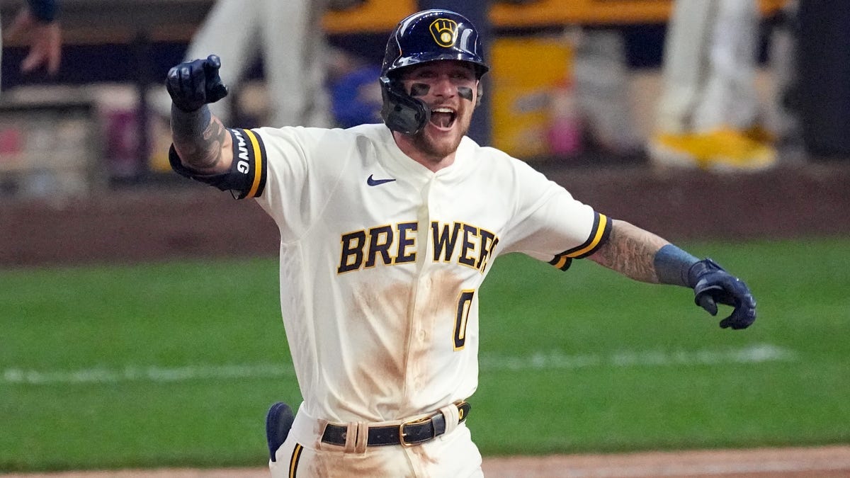 Featured image for "Rookie Brice Turang's Grand Slam Secures Brewers' Home-Opener Win Against Mets"