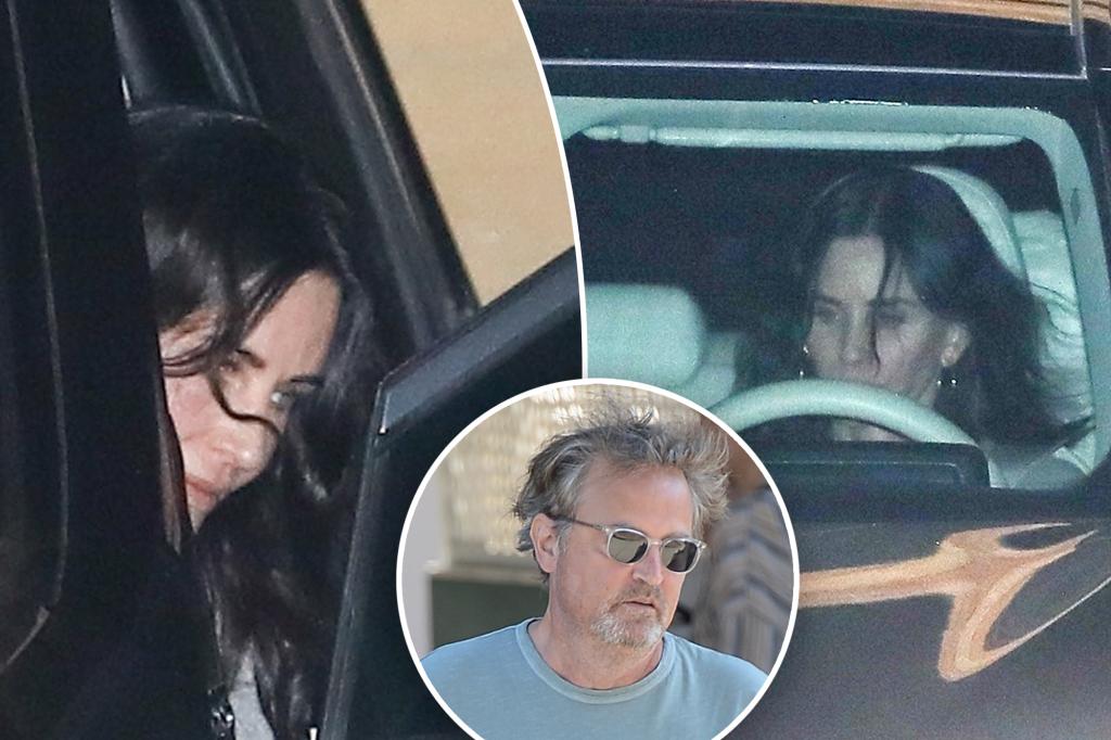 Featured image for Courteney Cox's Solemn Appearance Following Matthew Perry's Tragic Passing