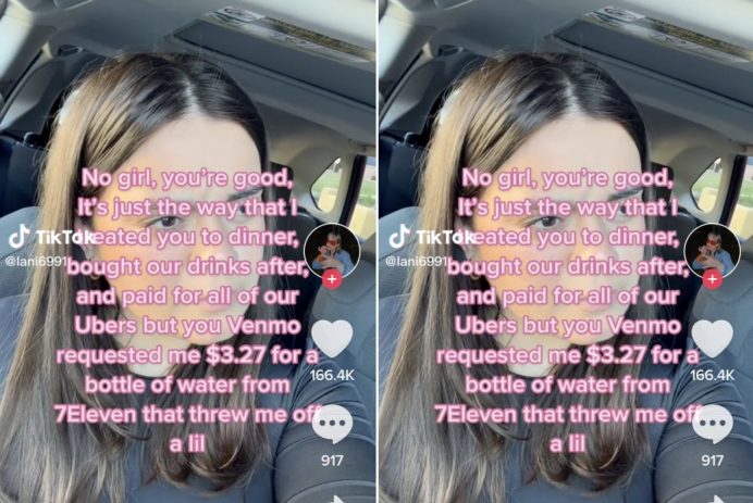 TikToker's Friend Charges for Water Bottle, Gets 'the Ick'
