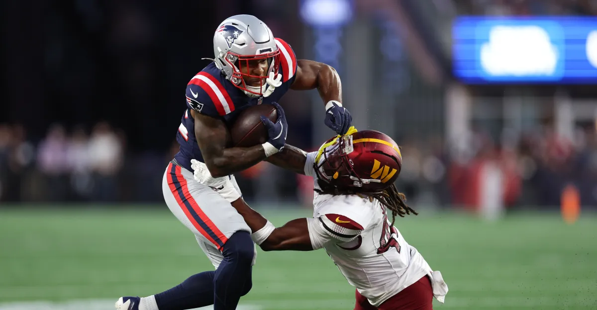 Featured image for TreVeyon Henderson Shines in Patriots' Dominant Preseason Win
