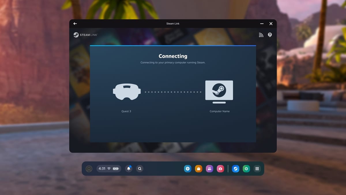 Featured image for Valve's Steam Link App Enables Wireless VR Streaming to Meta Quest Headsets