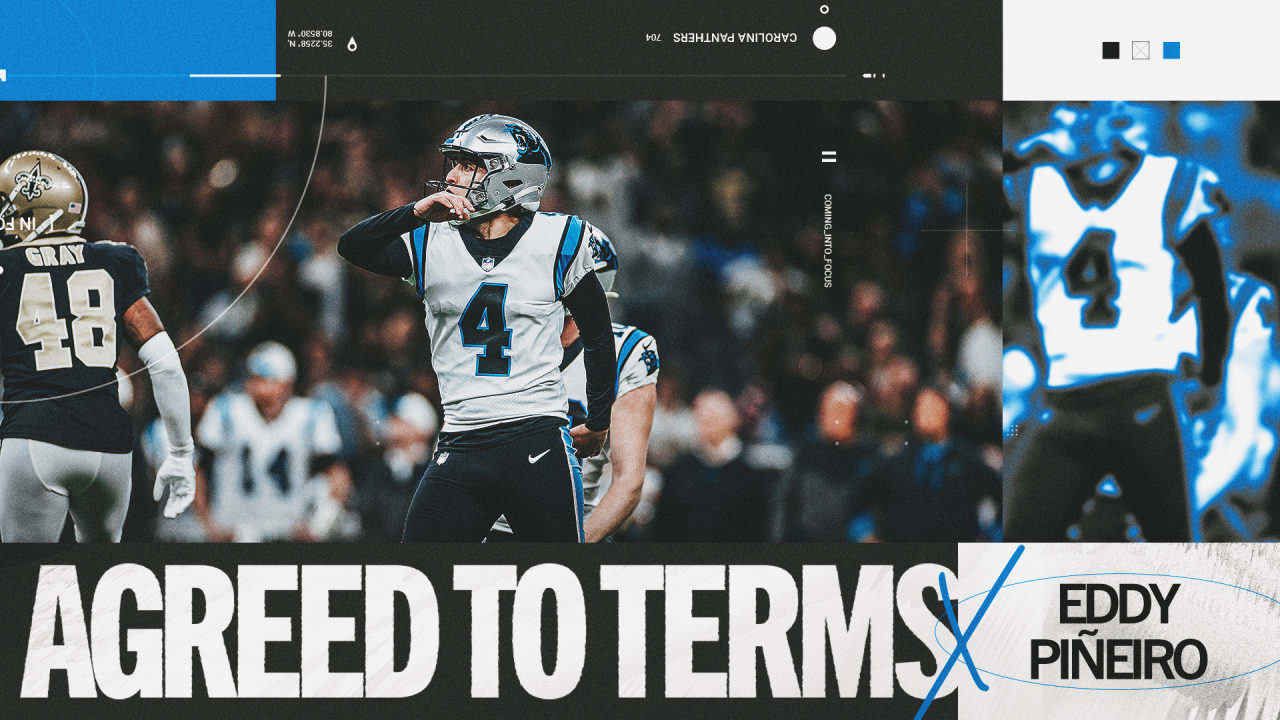 Featured image for Panthers re-sign kicker Eddy Piñeiro, release Zane Gonzalez.