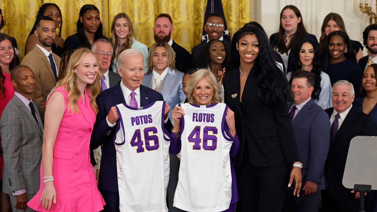 LSU Basketball Player Faints During White House Visit with President Biden