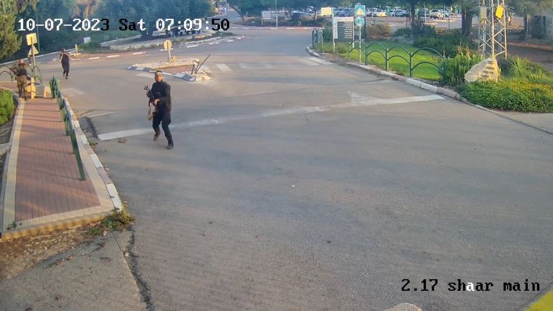 "Hamas Gunman Caught on Camera Executing Woman in Israel"