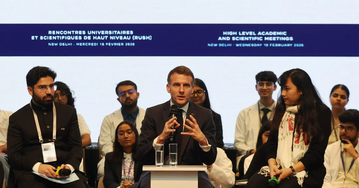 Macron rejects free-speech defenses, calls for transparent social-media algorithms