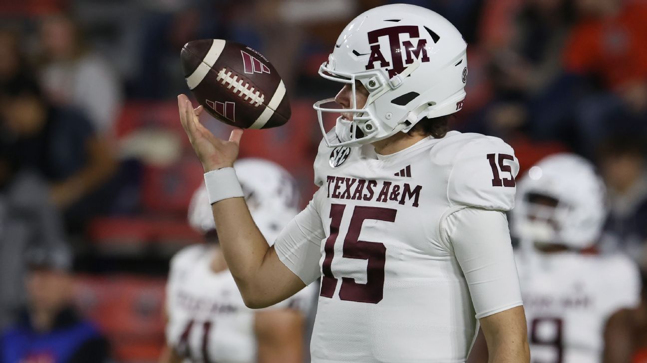 Texas A&M QB Conner Weigman Enters Transfer Portal