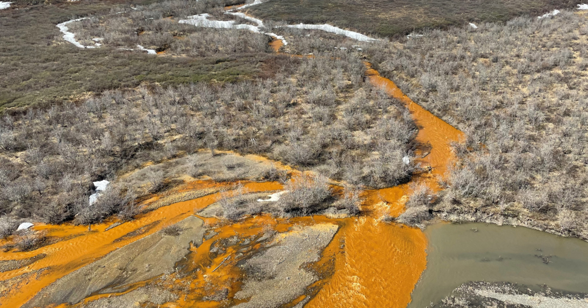 Featured image for "Climate Change Turns Alaskan Rivers Toxic Orange"