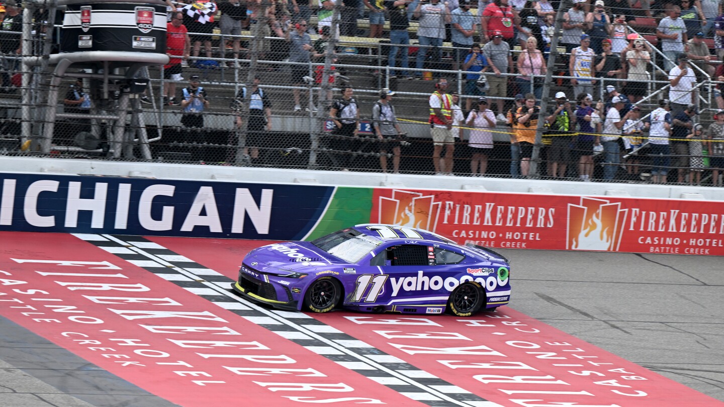 Featured image for NASCAR Michigan Highlights: Hamlin's Win, Gritty Moments, and Season Updates