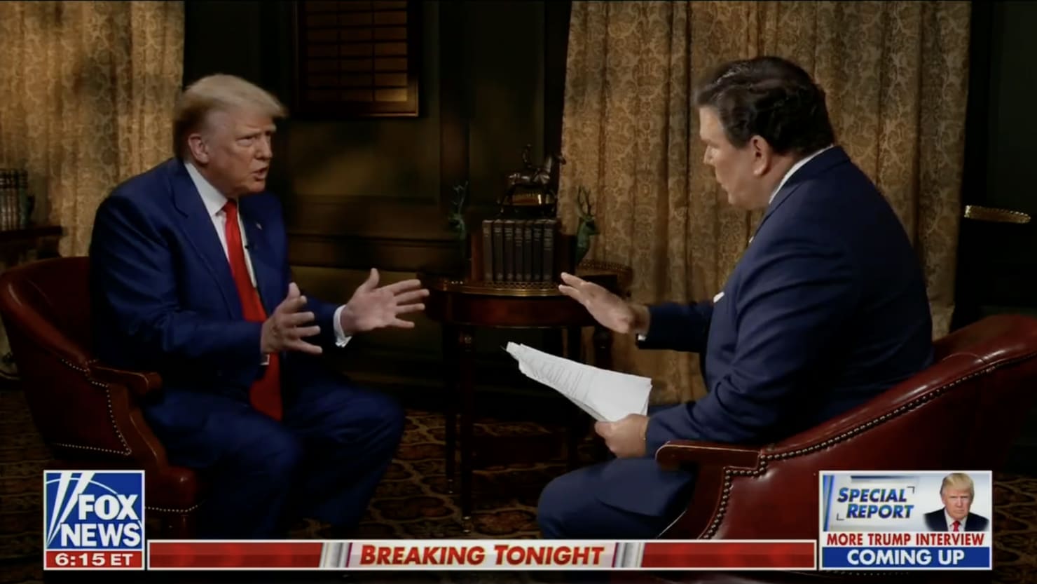 Featured image for Trump's Controversial Interviews: Clash with Fox News Anchor, Denies Secret Documents, and Addresses Lack of Support.
