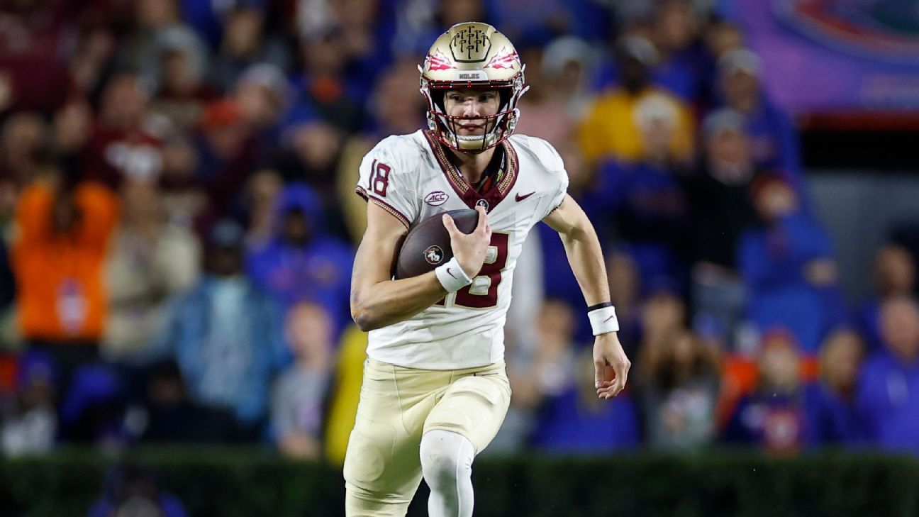 FSU QB Tate Rodemaker's Status Uncertain for ACC Title Game