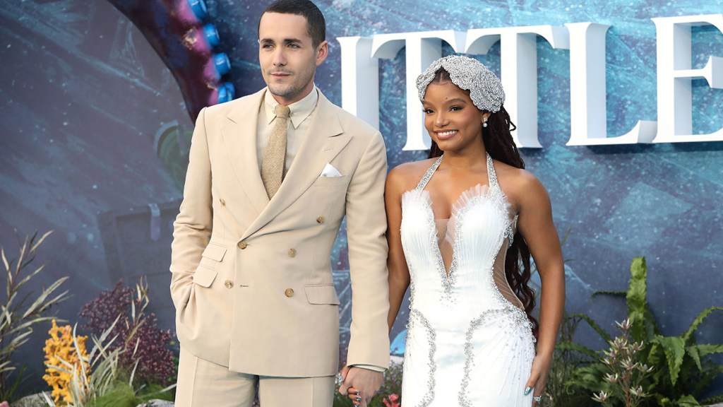 Halle Bailey Shines as Ariel in 'The Little Mermaid': Hair Flip, Jeweled Headpiece, and Live Singing.