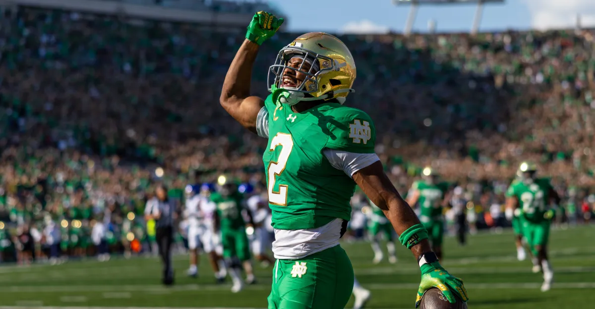 Featured image for Notre Dame Aims to Boost CFP Resume Against Navy Amid Saban Warning