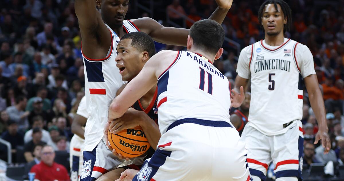 Featured image for UConn's Top-Seeded Victory Over Aztecs in NCAA Tournament Rematch