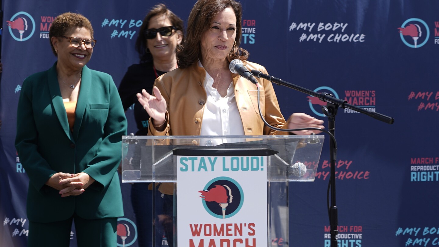 "Vice President Harris Takes Center Stage in Abortion Debate Ahead of 2024 Election"