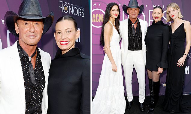 Featured image for "Family Affair: Tim McGraw, Faith Hill, and Daughters Shine at ACM Honors"