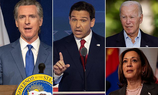 "Biden's Advisors Concerned as Newsom Plans to Debate DeSantis, Raising Shadow Campaign Worries"