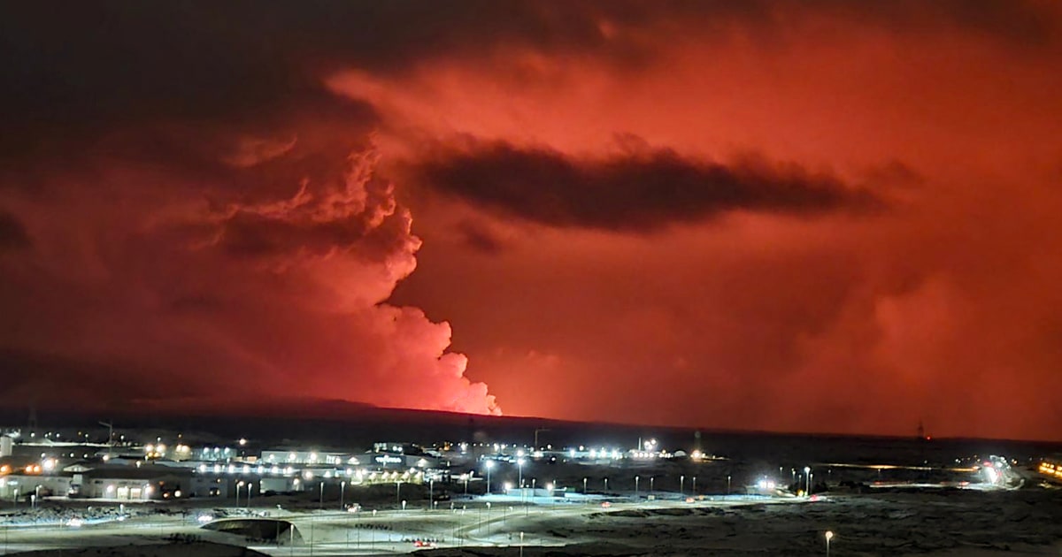 Iceland's Grindavik Volcano Erupts, Unleashing Fast-Moving Lava